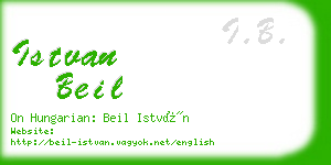 istvan beil business card